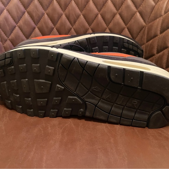 Men's Nike Air Max Sneakers - Gray and Orange - Picture 10 of 13